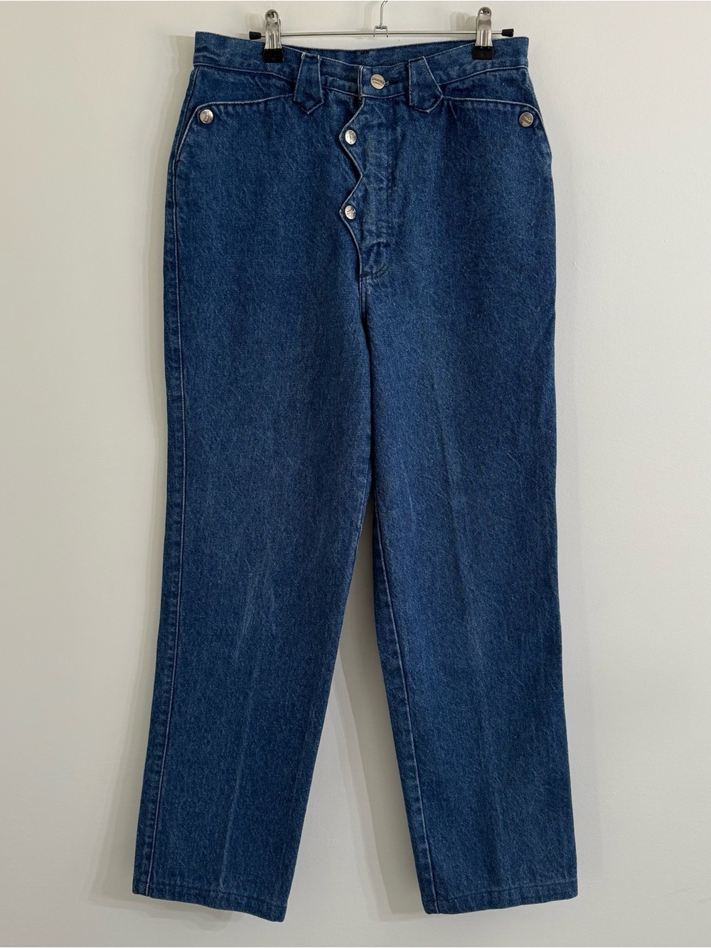 Vintage Roughrider Womens Western Tapered Denim Jeans 11/12 Retro Mom Jeans